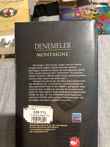  Montaigne denemeler