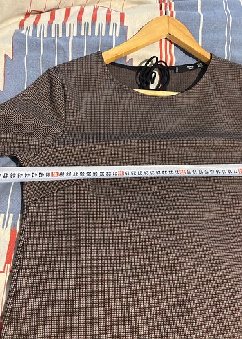 Mango Uzun Kollu Kahverengi Triko Elbise - Görsel 7