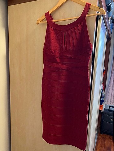 Herve Leger Likralı Viskon Elbise