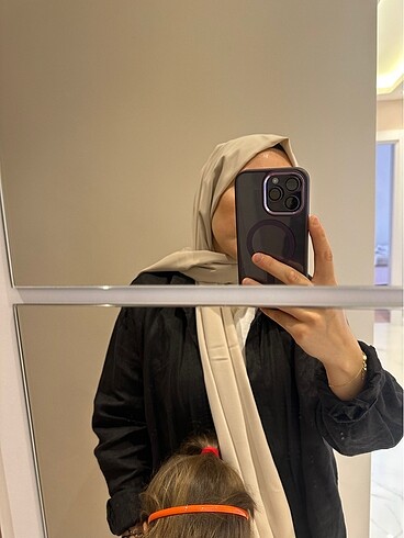 Taş rengi Medine ipeği şal