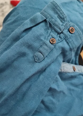 Erkek Çocuk Lacivert Denim Gömlek - Görsel 5