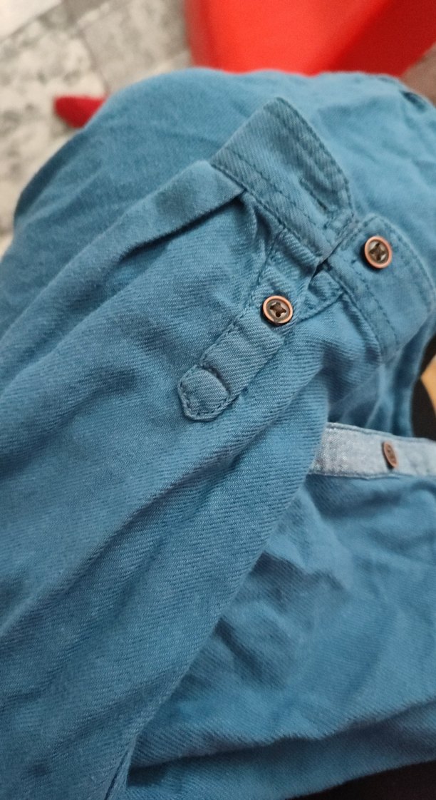 Erkek Çocuk Lacivert Denim Gömlek - Görsel 5