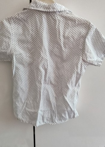 Erkek Çocuk Beyaz Kısa Kollu Baskılı Gömlek - Görsel 4