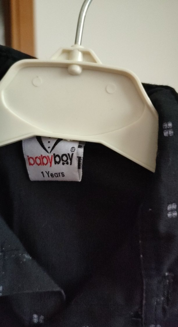 Erkek Çocuk Siyah Baskılı Uzun Kollu Gömlek - Görsel 2