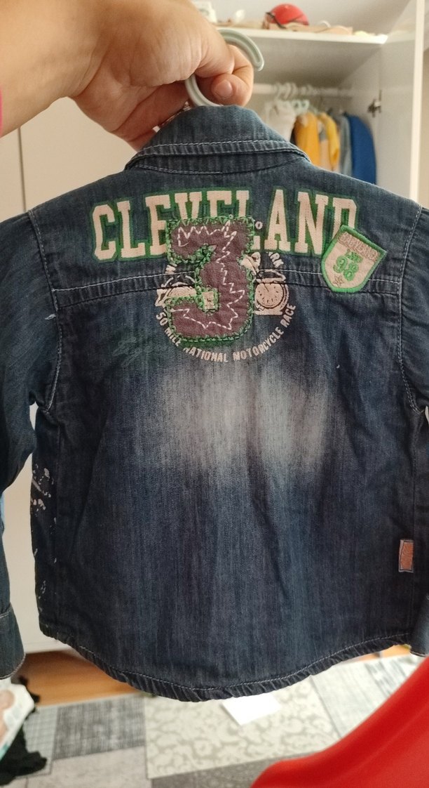 Erkek Çocuk Kot Gömlek Düğmeli Lacivert - Görsel 4