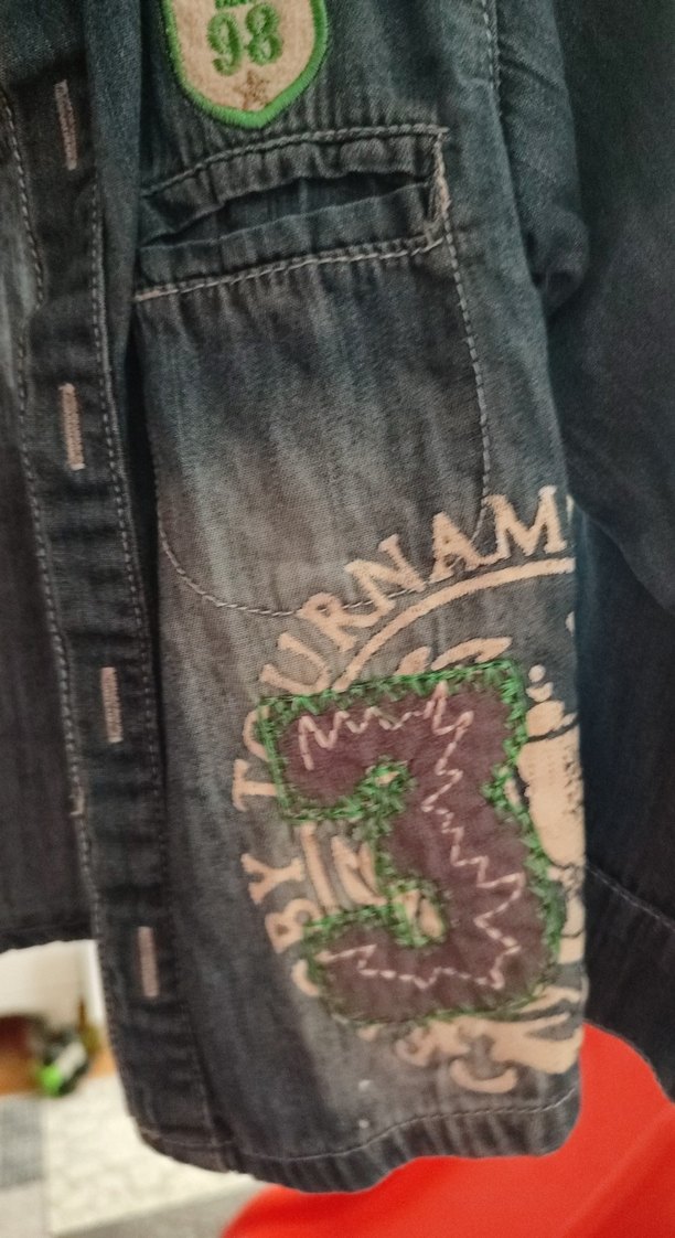 Erkek Çocuk Kot Gömlek Düğmeli Lacivert - Görsel 3