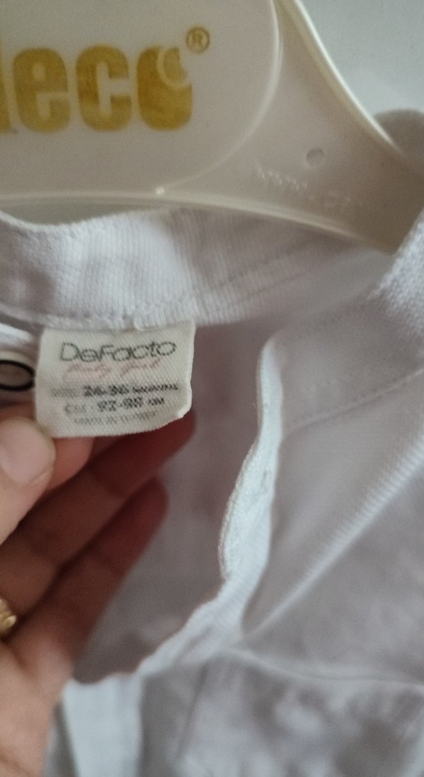 Düğmeli Beyaz Erkek Gömlek - Görsel 3