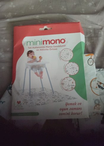 Minimono Tek Kullanımlık Mama Sandalyesi Örtüsü - Görsel 2