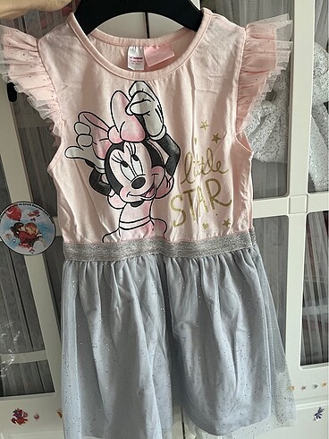 Minnie Mouse Tütülü Elbise