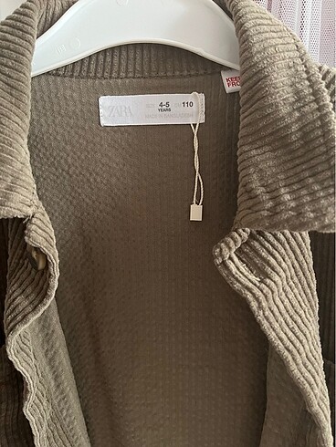 Zara Zara Kadife Gömlek Ceket