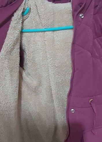 9 Yaş Beden bordo Renk Cool pink içi polarlı kaban