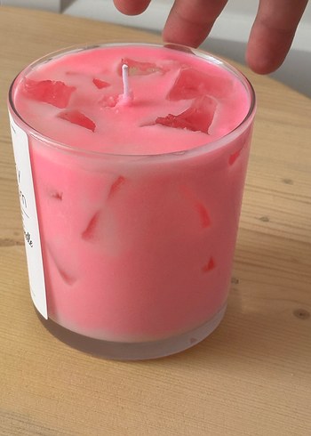 Diğer Pastel Pembe Kiraz Çiçeği Kokulu Mum