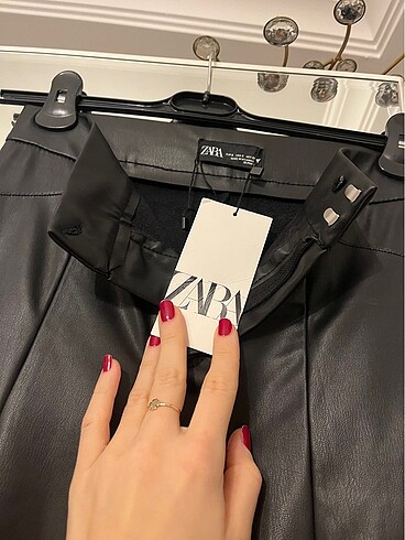 Zara Zara Deri Pantolon