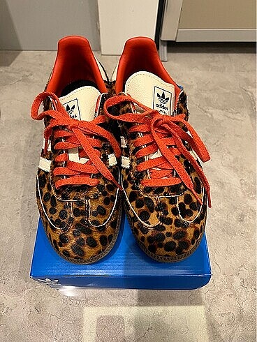 Samba og leopar desenli sneaker