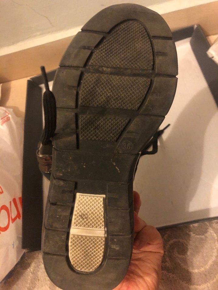 Kadın Siyah Platform Topuklu Bağcıklı Spor Ayakkabı - Görsel 2