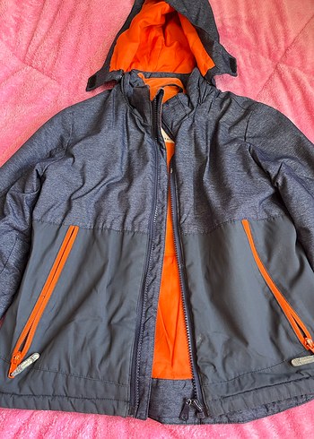 H&M H&M Kapüşonlu Gri Erkek Çocuk Mont