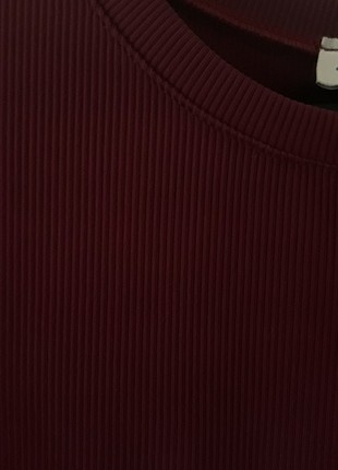 l Beden Bordo Fitilli T-shirt