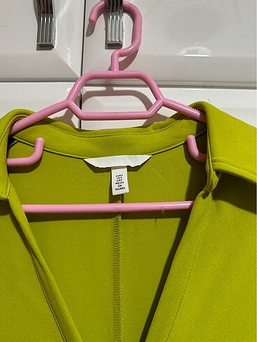 H&M H&M Fıstık Yeşili Uzun Kollu Kısa Elbise