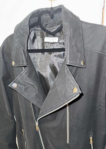 Kadın Siyah Nubuk Biker Ceket - Görsel 3