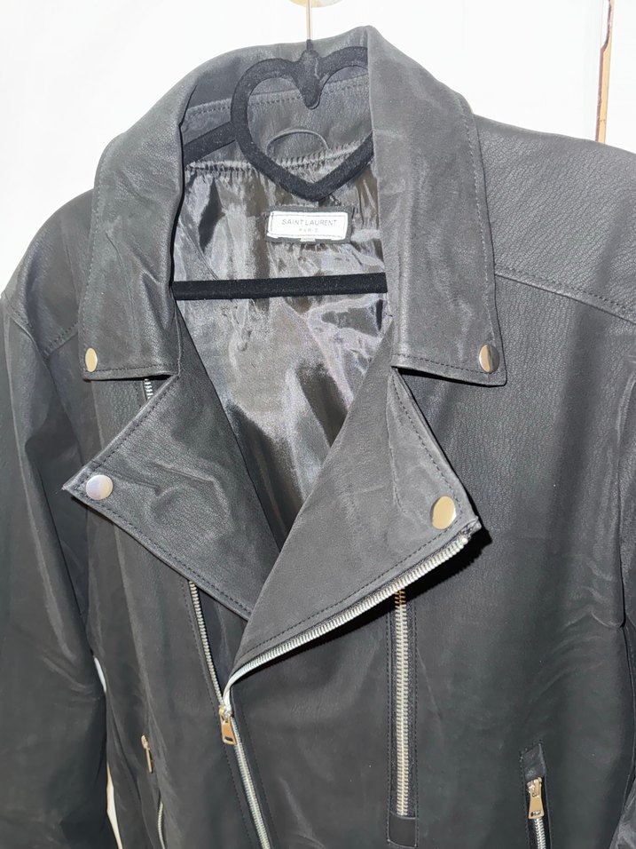 Kadın Siyah Nubuk Biker Ceket - Görsel 3