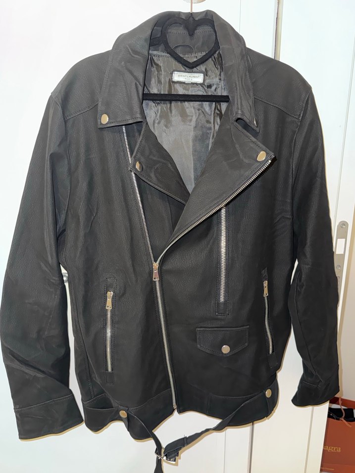 Kadın Siyah Nubuk Biker Ceket - Görsel 5