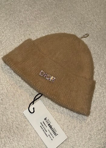 Bej Örgü Kadın Yün Bere - Görsel 3