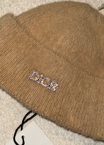 Bej Örgü Kadın Yün Bere - Görsel 2