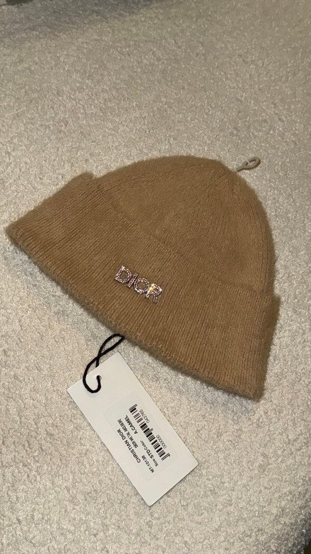 Bej Örgü Kadın Yün Bere - Görsel 3