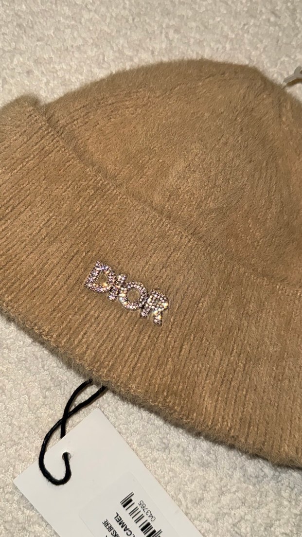 Bej Örgü Kadın Yün Bere - Görsel 2