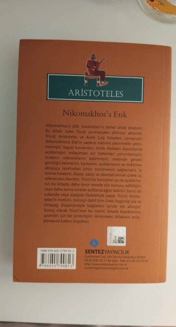 Aristoteles - Nikomakhos'a Etik (Akademik Çeviri) - Görsel 2