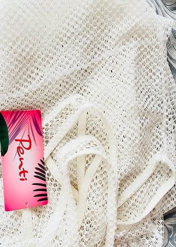 PENTİ PAREO Penti XL Polyester Beyaz Fileli Tül - Görsel 7