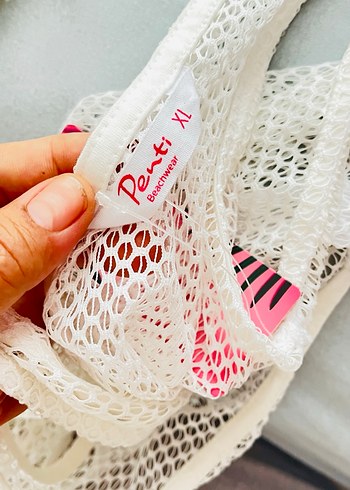 PENTİ PAREO Penti XL Polyester Beyaz Fileli Tül - Görsel 2