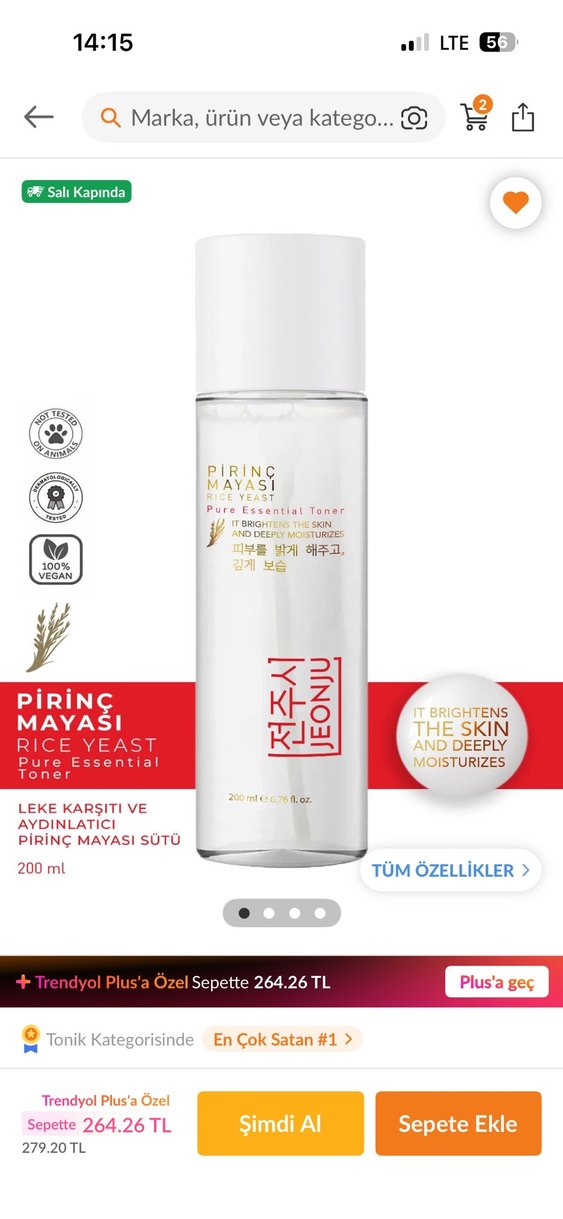 Jeonju Leontu Pirinç Mayası Tonik Kadınlar için - Görsel 4