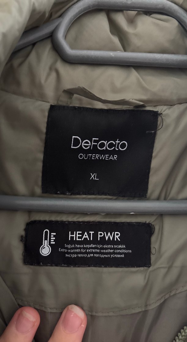 Yeşil Kadın Kışlık Mont Defacto Xl - Görsel 2