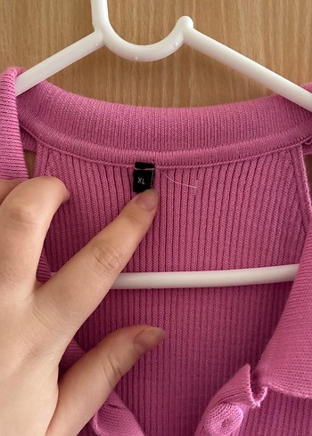 Pembe Midi V Yakalı Kemerli Kadın Elbise - Görsel 3