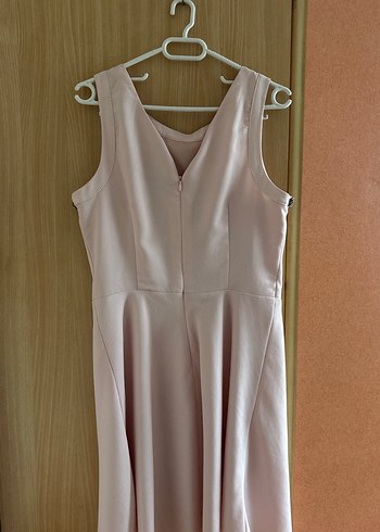 Pudra Renk Drapeli Midi Elbise Lc Waikiki - Görsel 3