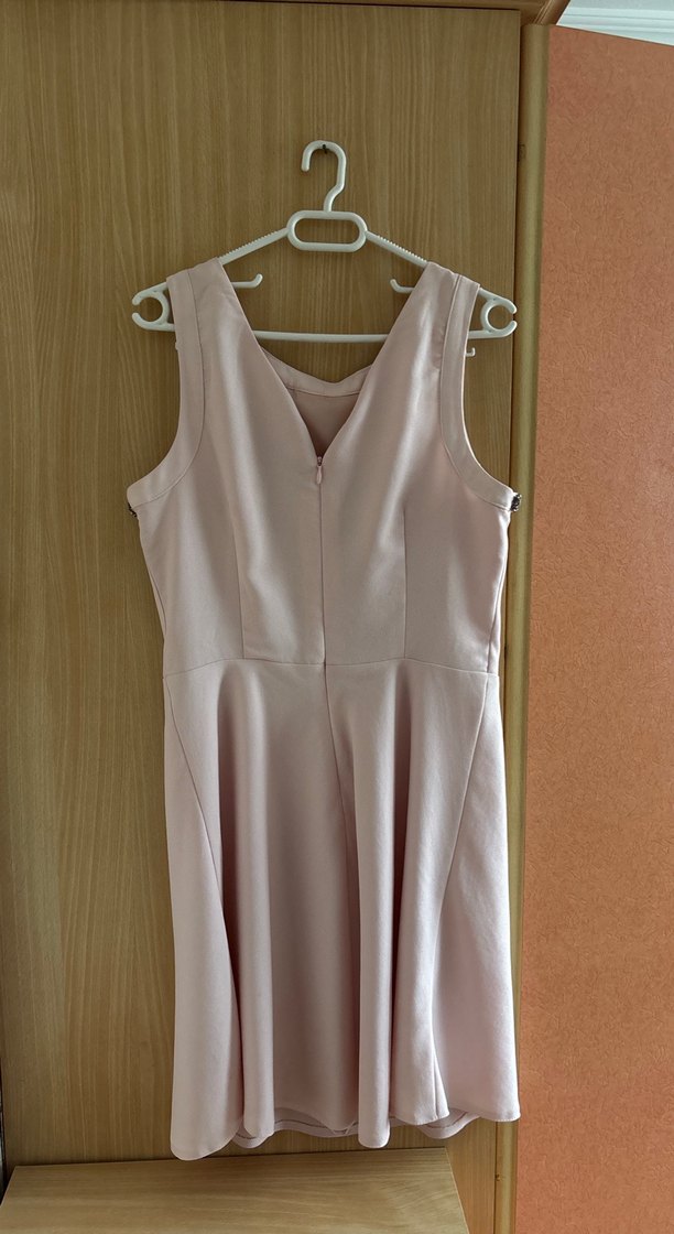 Pudra Renk Drapeli Midi Elbise Lc Waikiki - Görsel 3