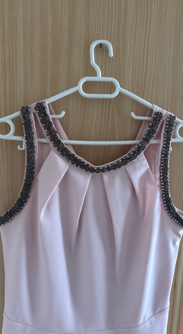 Pudra Renk Drapeli Midi Elbise Lc Waikiki - Görsel 2