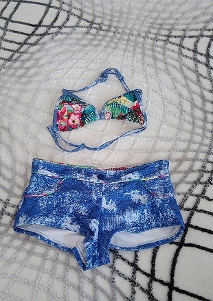 xs Beden mavi Renk Çocuk bikinisi
