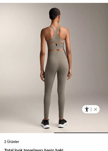 oysho Bej Spor Tayt - Görsel 3