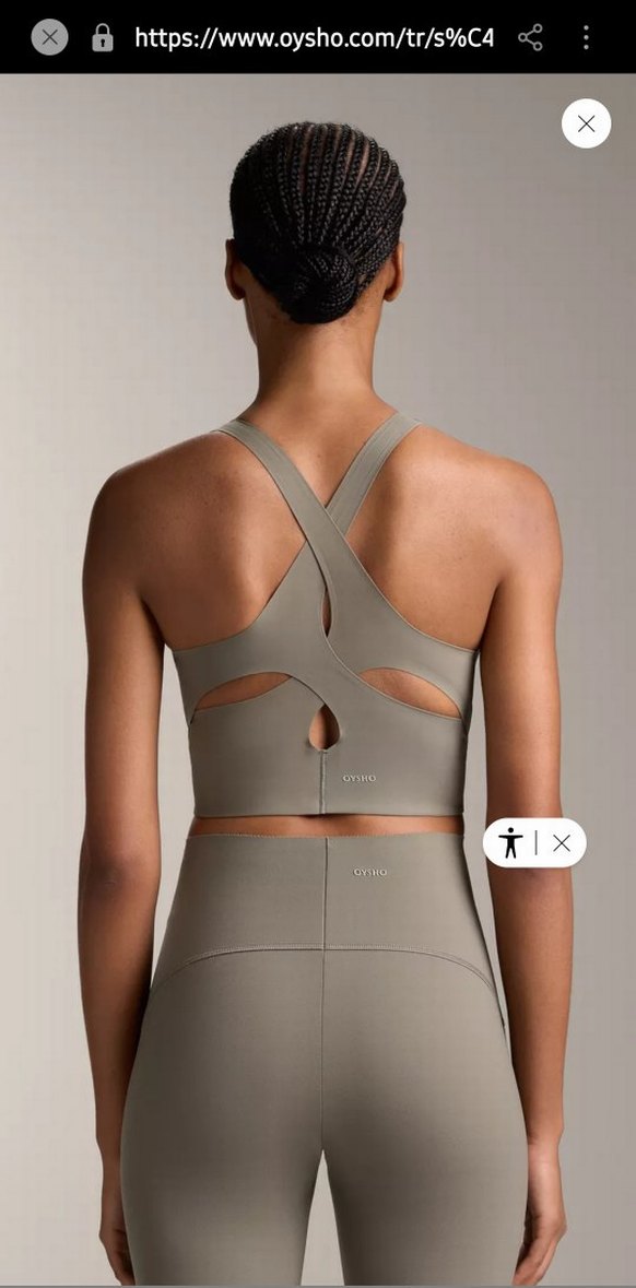 oysho Bej Spor Tayt - Görsel 2