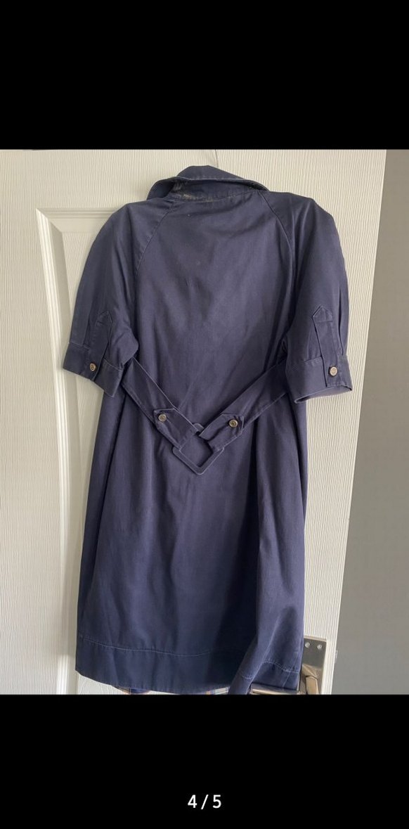 Roman Gibsy marka Kısa Kollu Lacivert Elbise - Görsel 4