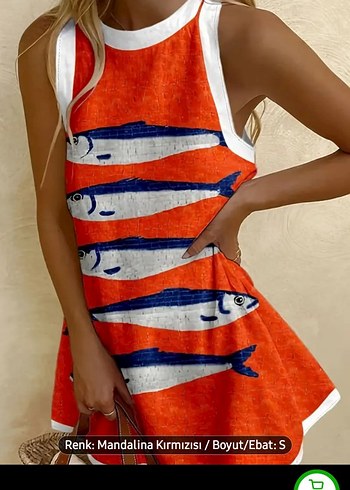 Askısız, Kısa Mini Bohem Elbise - Görsel 3