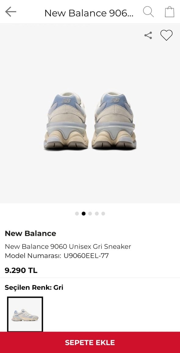 New balance 9060 Spor Ayakkabı - Görsel 3