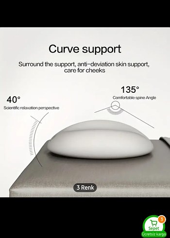 Boyun Yastığı Baş Destek Minderi masaj - Görsel 5