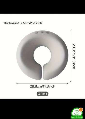 Boyun Yastığı Baş Destek Minderi masaj - Görsel 3