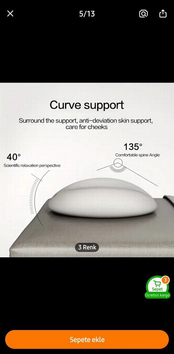 Boyun Yastığı Baş Destek Minderi masaj - Görsel 5