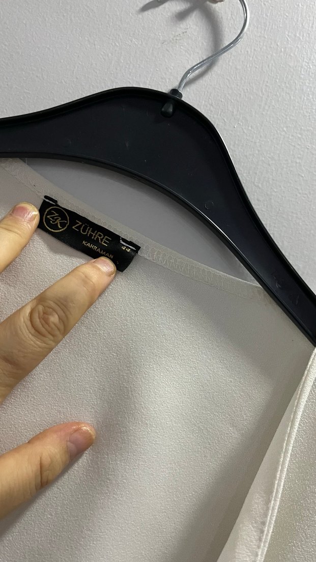 Beyaz Uzun Kollu Kadın Uzun Boy Kimono ceket - Görsel 4