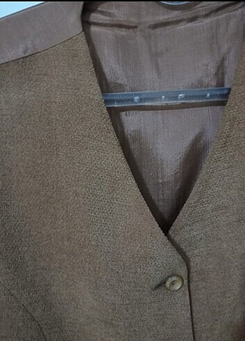 m Beden camel Renk Blazer Ceket Yelek Takım 