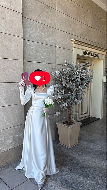 Saten elbise
